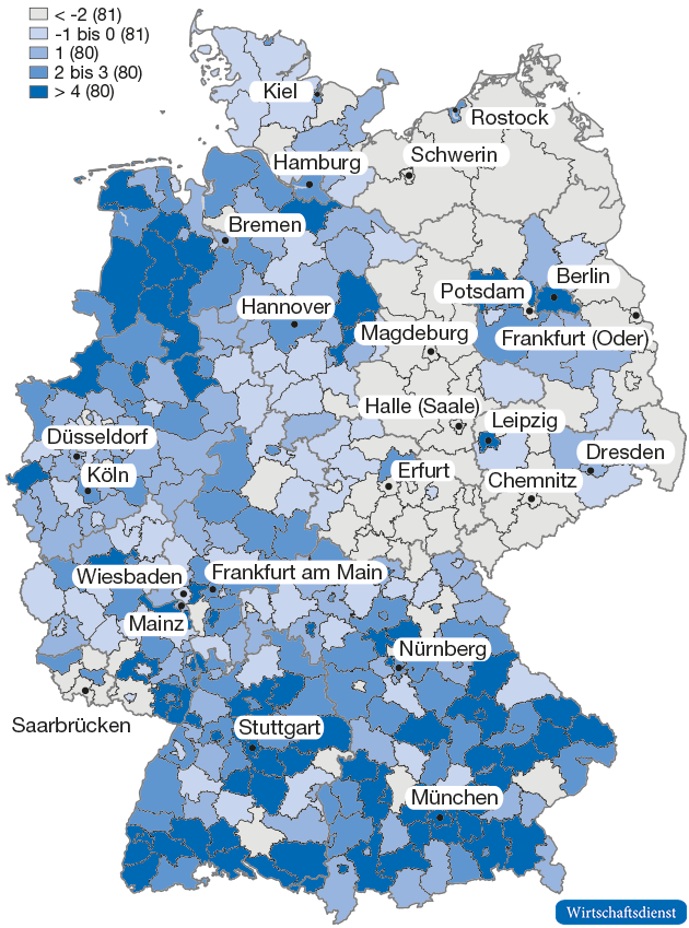 Veränderungsrate des Arbeitsvolumens der Erwerbstätigen
