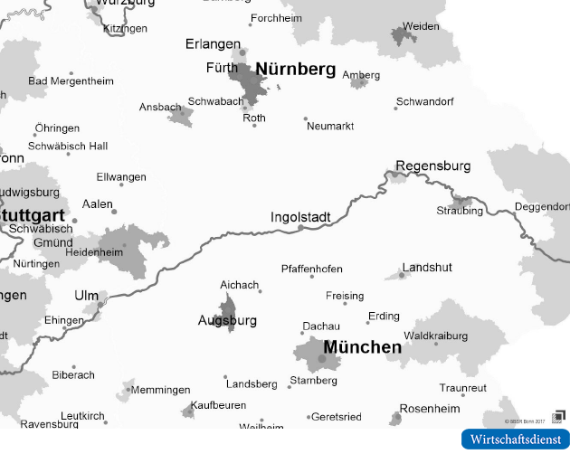 Regionale Arbeitslosigkeit in Bayern (Auszug)
