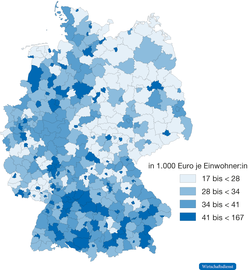 Bruttoinlandsprodukt je Einwohner:in